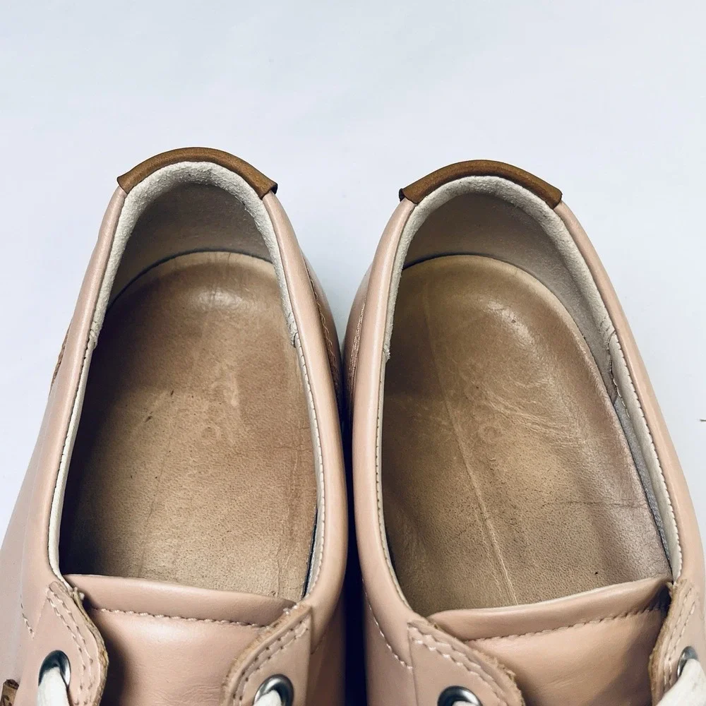 Ecco Soft 7 Shoes Womens EU 39/8-8.5 US Pink‎ Leather Casual Comfort Sneakers